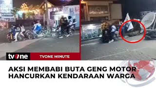 Geng Motor di Cianjur Serang dan Rusak Kendaraan Warga | tvOne Minute