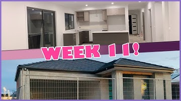 House Build Week 11: FIXING STAGE! Tiles and cabinets are in and we got lights 💡😁 I cant wait!