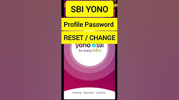 Sbi yono Profile password reset kaise karen | profile password change/reset | profile password