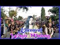 Kirab Barisan Dayak di Karnaval Gondowangi Wagir Malang