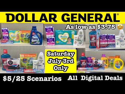 Dollar General Couponing | $5/25 Scenarios | All Digital Deals | As Low ...
