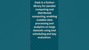 Parallel and Distributed Computing with Dask