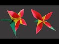 How to Fold Origami Flower / Easy Origami Flower