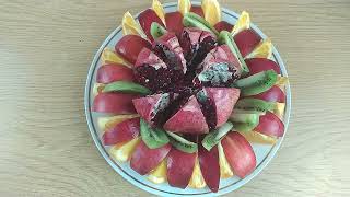 ИДЕЯ как красиво подать фрукты на праздничный стол, бюджетная фруктовая тарелка