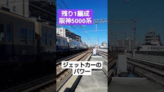 残り1編成の阪神5000系 #電車 #鉄道 #train #電車好き #阪神電車 #5000系 #ジェットカー