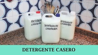 DETERGENTE LIQUIDO CASERO PARA LAVADORA