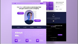 Responsive Personal Portfolio Website Using HTML CSS SASS SCSS & JavaScript