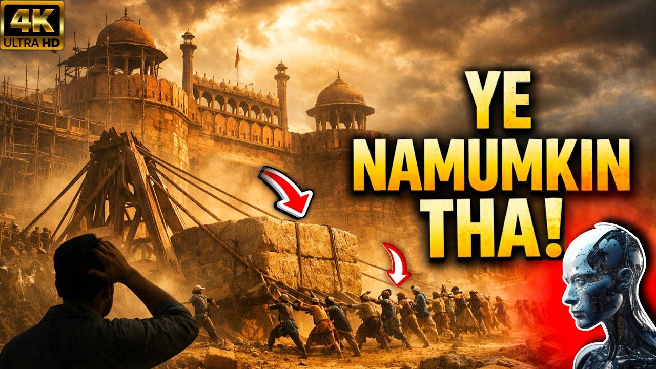 Red Fort Itna Bada Kaise Bana? (Ai से देखो)| 400 Saal Purana Engineering Raaz