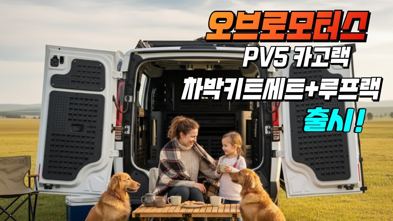 기아 PV5카고 오브로모터스 몰리패널 차박키트 풀세트 신제품 출시!