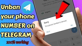 إصلاح Telegram رقم الهاتف هذا محظور || 100٪ العملmrjotechofficial