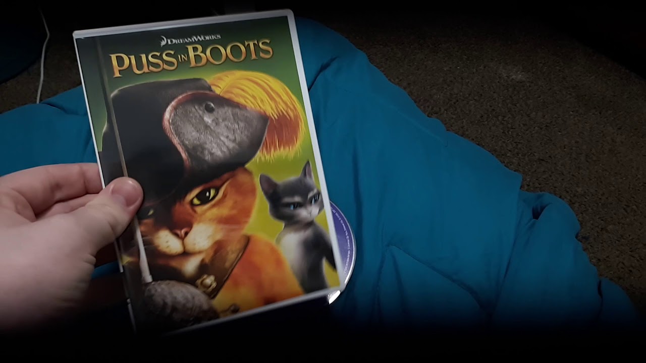 Меню пошагового руководства по фильму DreamWorks: «Кот в сапогах» DVD 2011 года