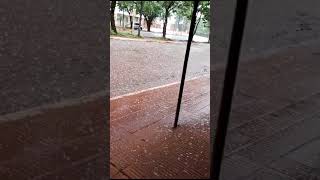 granizo en jardín América. Misiones