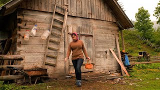 : LIFE OF A LONELY UKRAINIAN WOMAN IN THE MOUNTAINS! ORIGINAL PASTA RECIPE