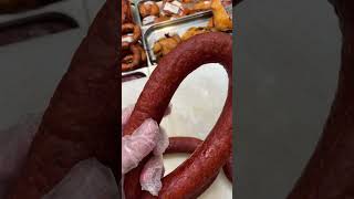 Полукопчёная колбаса собственное производство #колбаса  #производства