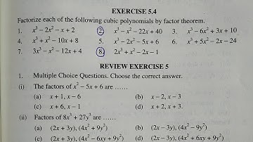 Exercise 5.4 Complete Solution || 9th Class Math || Mr Scholar