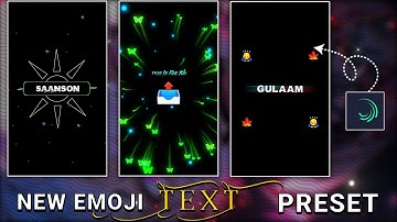 Alight Motion Emoji Text Presets | Alight motion emoji text effect preset link