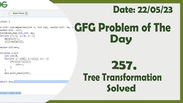Tree Transformation || C++ || GFG Daily Problem