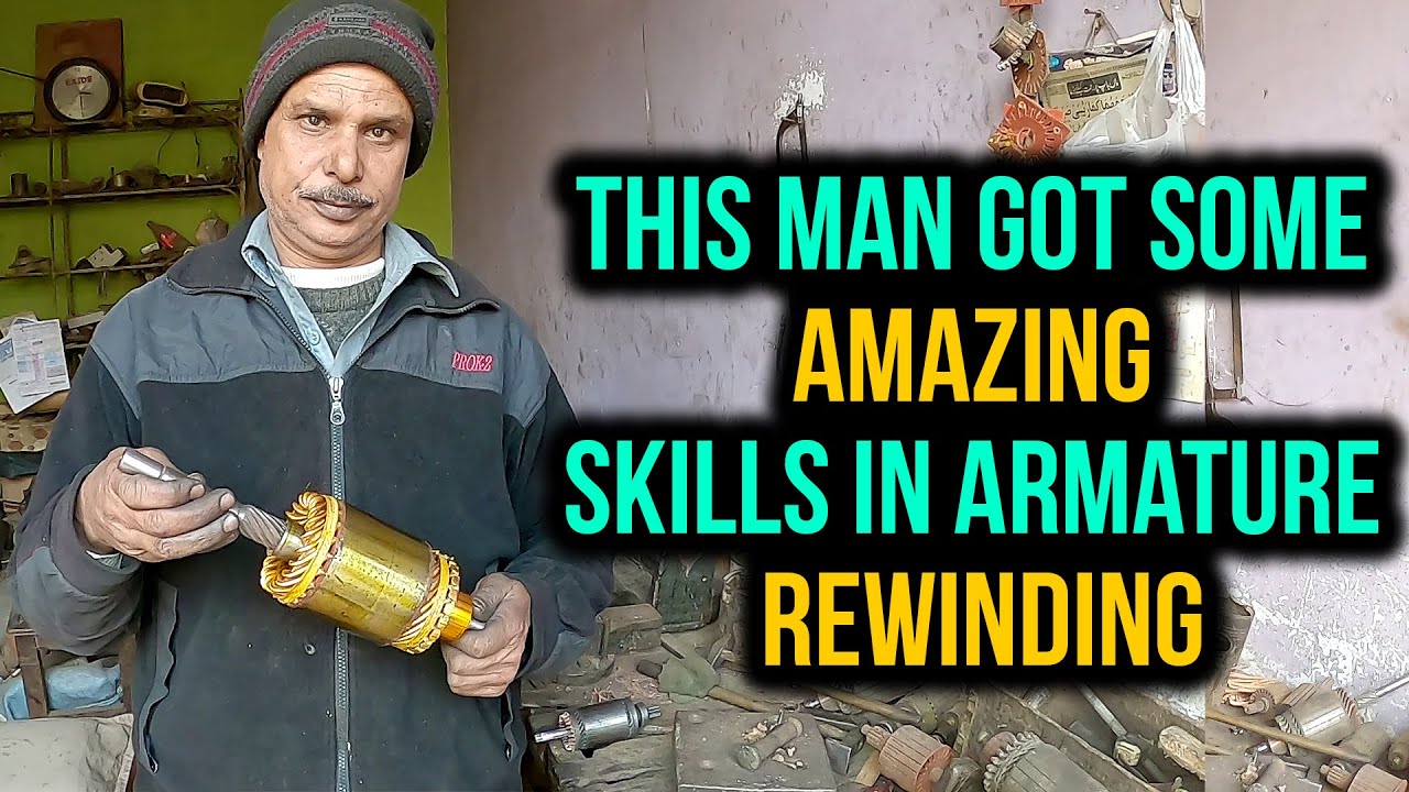 This Is How An Ingenious Electrician Rewind Armature in Under $12