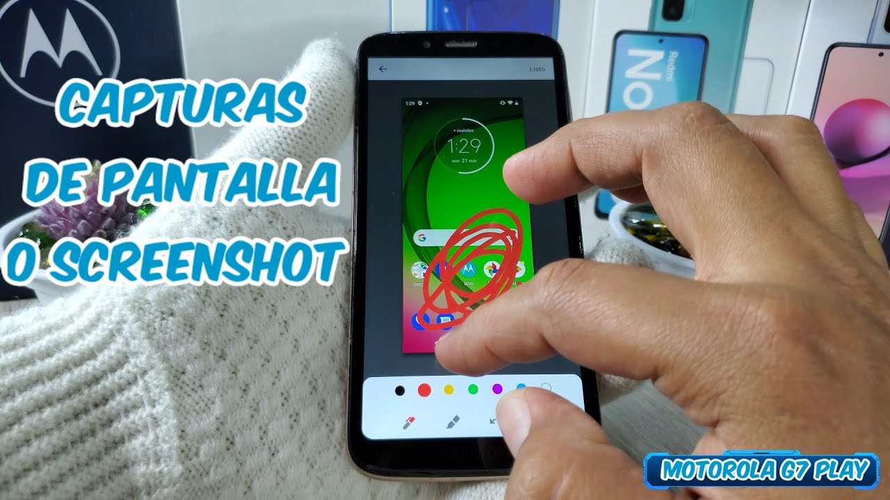 Como Hacer Capturas de Pantalla o Screenshot Motorola Moto G7 Play