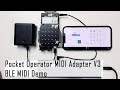 Pocket Operator MIDI Adapter V3 BLE Demo