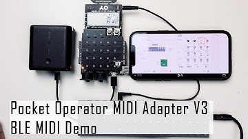 Pocket Operator MIDI Adapter V3 BLE Demo