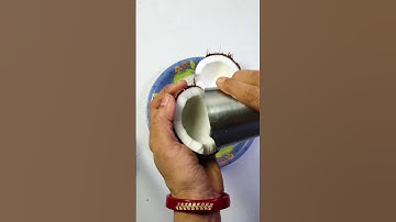 How to remove whole coconut from shell #Shorts