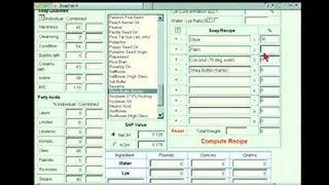 How to use soapcalc.com to Create your Own Soap Recipes