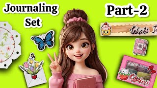11-Hacks💡DIY Budget friendly JOURNALING SET Step by Step at Home🌸| 😱 With 50+ Sticker Templates | 