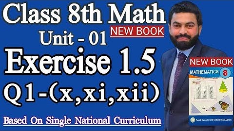 Class 8th Math New Book E.X 1.5 Q1 (x-xii)-How to find the square root by Prime Factorization Method