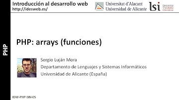 PHP: arrays (funciones)