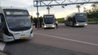 Electric Bus Charging Near Amsterdam Schiphol Airport