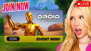 😱FORTNITE STAR WARS C-3PO Event in Droid Tycoon! #EpicPartner #ad