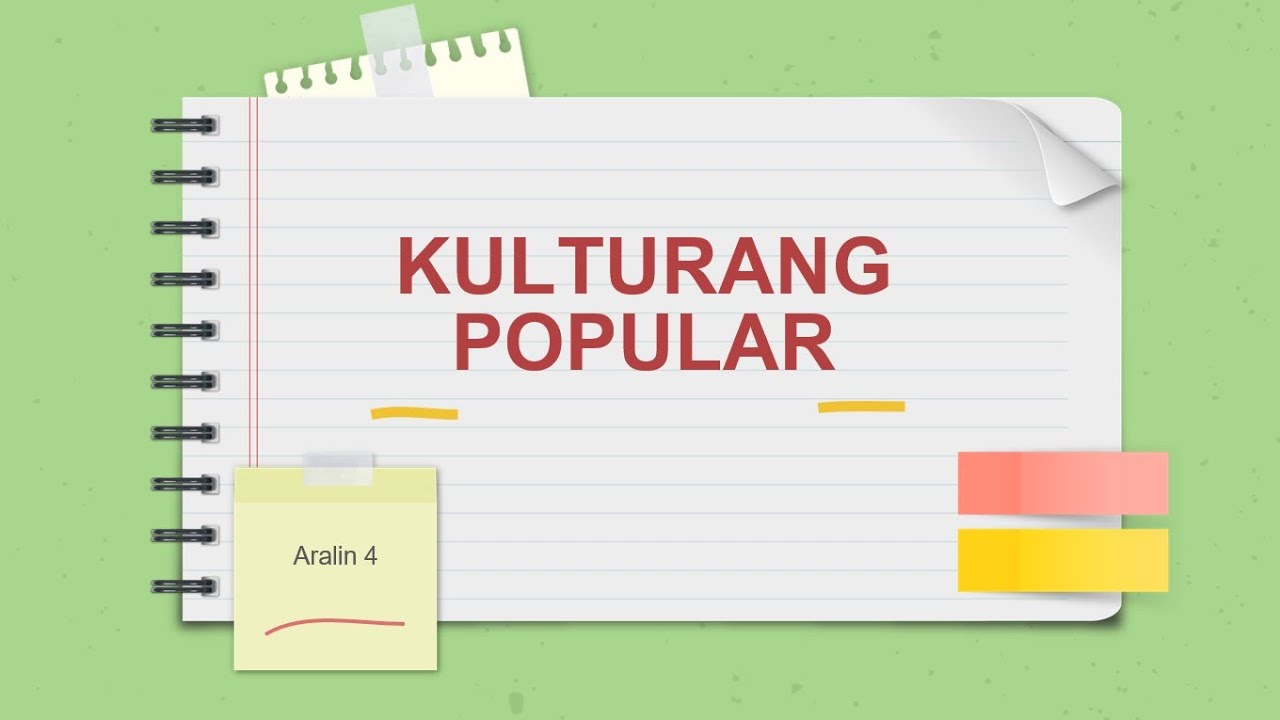 Kulturang Popular Aralin 4: Kulturang Pilipino - YouTube