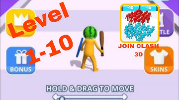 Join Clash 3D Gameplay Level 1-10#2025 