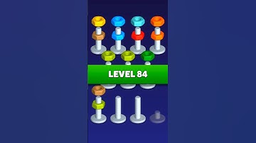 Nut Sort Level 84 | Nut and Bolt Game | #nutssort #nutsandbolts #gaming #puzzlegame #shorts