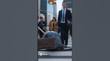 Narwhal Late for Work 🚦🐋