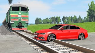 Cars vs Rails - BeamNg.Drive