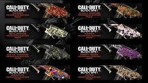 New Black Ops 2 Camos & 100 Custom Classes! :D