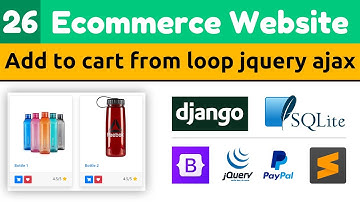 Add to cart with jquery ajax from every page | Django Tutorials | Django eCommerce Website