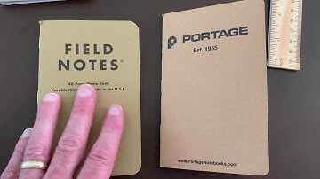 Cheaper than Field Notes Brand -  Portage Notebooks a better ALTERNATIVE?