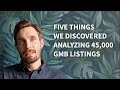 Five Things We Discovered Analyzing 45,000 Google My Business Listings