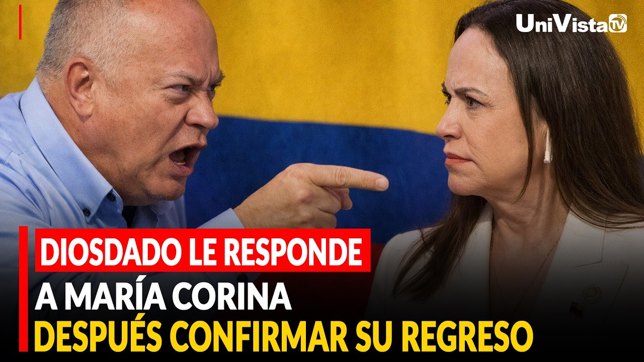 DIOSDADO LE RESPONDE A MARÍA CORINA DESPUÉS CONFIRMAR SU REGRESO