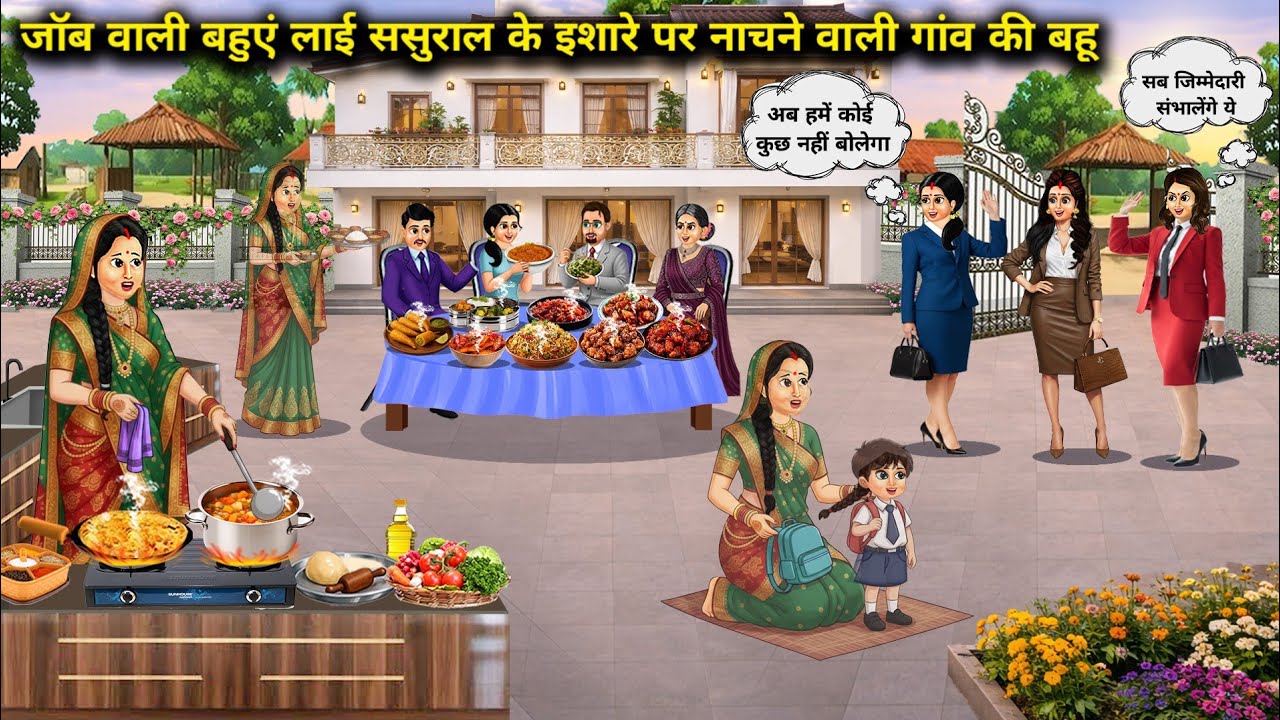 जाॅब वाली बहूएं लाई ससुराल के इशारे पर नाचने वाली गांव की बहू || Village daughter-in-law who dances.