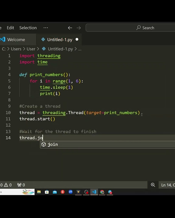 Python Thread Synchronization with Join: Quick Guide – Shorts - YouTube