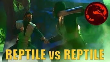 REPTILE vs REPTILE 4K remaster fullscreen Mortal Kombat Conquest 1998