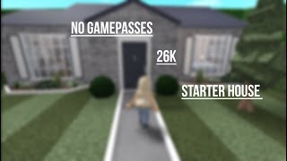 No Gamepass 26k Starter House | Bloxburg Speedbuilds