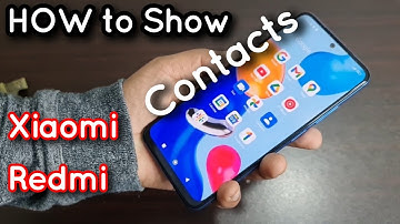 how to show sim Contacts in Xiaomi Redmi Mobile