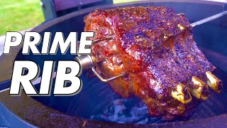 HOW TO COOK PRIME RIB ON A ROTISSERIE | COOKED USING THE KAMADO JOE JOETISSERIE | KamadoMax 4K