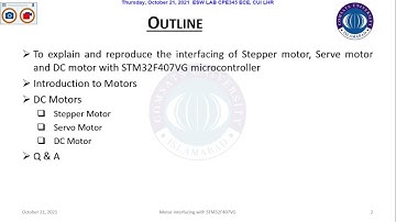 Interfacing of Stepper, Servo and DC Motor with STM32F407VG Part 1