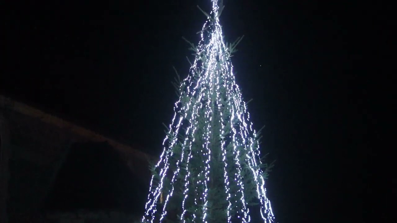 Milltown Christmas lights, County Cavan, Ireland 2025.